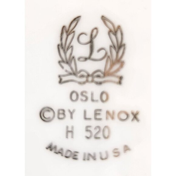 Lenox Oslo H520 Dinner Plates Set Of 2 Made In USA - Picture 4 of 9